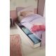 Šuplík k posteli Winter - růžová/bílá