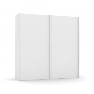 Velká šatní skřín REA Houston up 6 - bílá, střední výplň dveří v barvě skříně Drevona