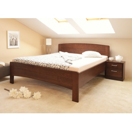 Masivní postel s úložným prostorem Evita 4