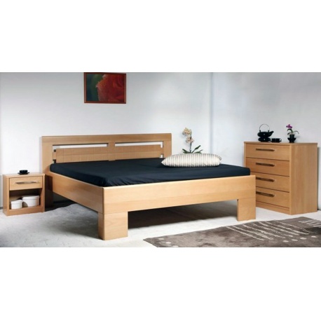 Masivní postel s úložným prostorem Varezza 3 - 120