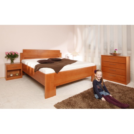 Masivní postel s úložným prostorem Deluxe 1 - 120