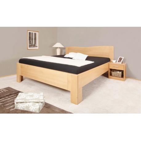 Masivní postel s úložným prostorem K-design 1-120